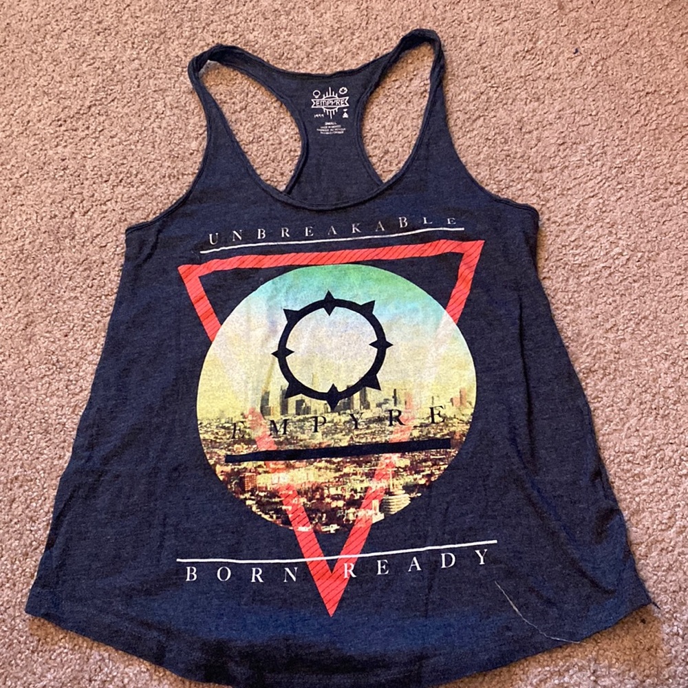 unbreakable born ready dark gray empire shirt